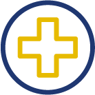 Vector image of plus symbol for medicine